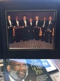 Memorabilia - Color Photo of Lerone Bennett, Jr., Earl Graves, Muhammad Ali, and others