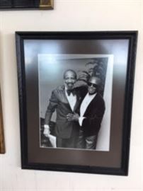 Photo B&W - Lerone Bennett, Jr. and Miles Davis. They were BFFs. COA provided.