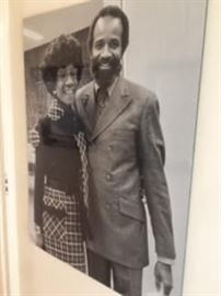 Photo B&W - Lerone Bennett, Jr. and Shirley Chisholm. COA provided.