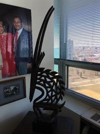 African Chiwara Male Headdress. COA provided.