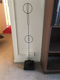 Metal sculpture by Douglas R. Williams. COA provided.