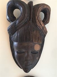 African woman mask. COA provided.