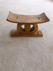 Very early African Ashanti stool.