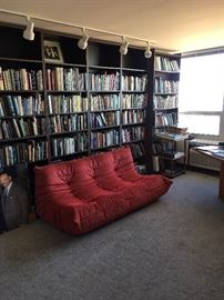 Books. Sofa not for sale.