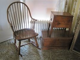 rocker & small boxes