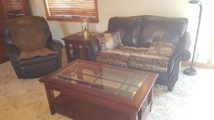 Leather and Broyhill Furniture