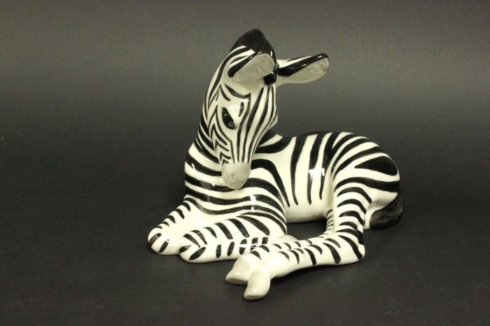 Lot 19: Russian Porcelain Zebra