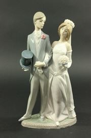 Lot 54: Lladro "Bride and Groom" #1404