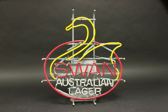 Lot 96: Swan Australian Lager Neon Sign