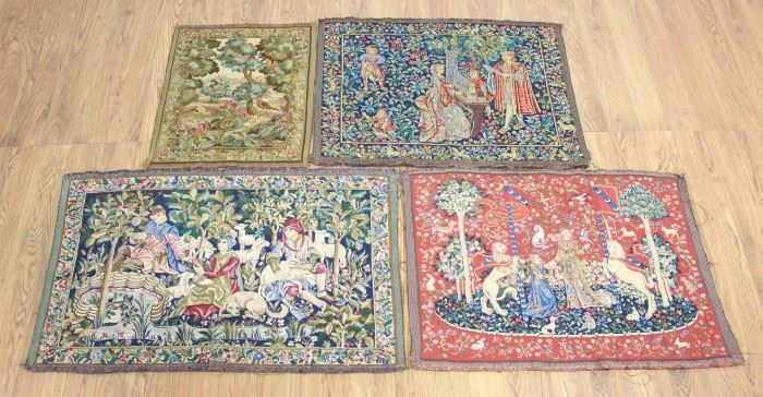 Lot 191: 4 French Tapestries After the Antique