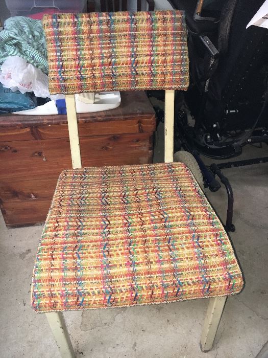 Pair vintage chairs.