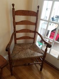 Antique Ladderback arm chair