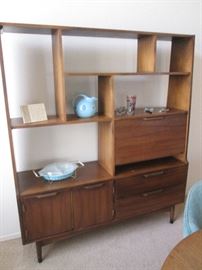 What a Great Piece...MCM Storage and Display Cabinet.  See Details in next photo.  Size:  60" wide