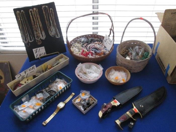 Costume Jewelry and Knives