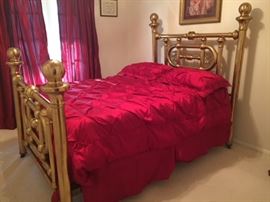 brass bed