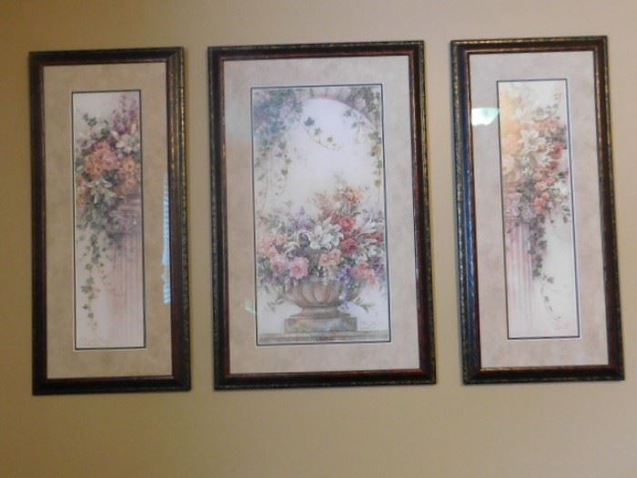 3 floral prints 