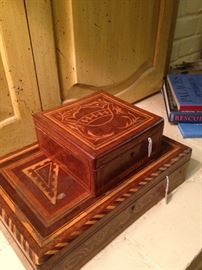 More wooden boxes