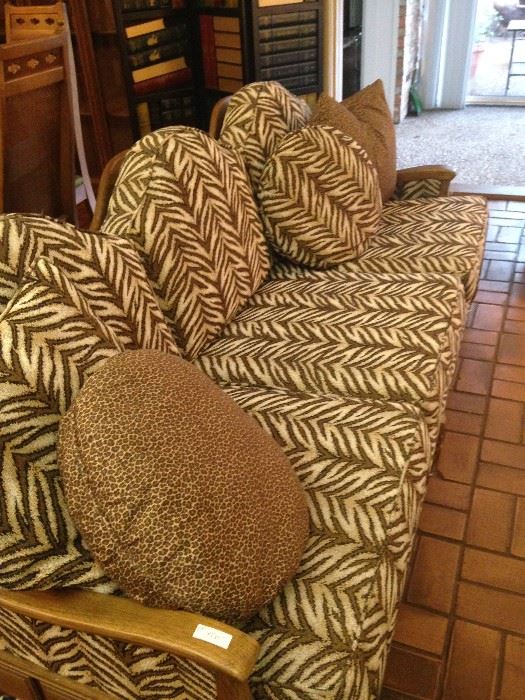 3 cushioned sofa & pillows
