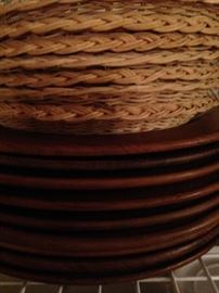 Wooden chargers (on bottom)