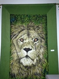 Lion wall hanging