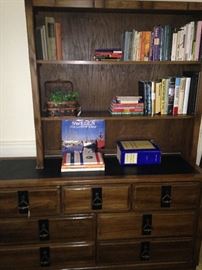 Dresser with upper shelving