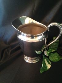 Silver plate pitcher