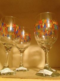 "Happy Birthday" glasses