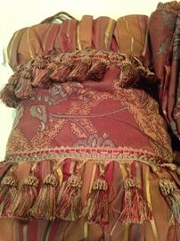 King bedding with pillows