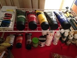 Paint and paint brushes