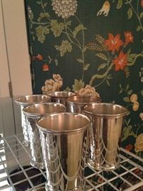 Silver plate goblets