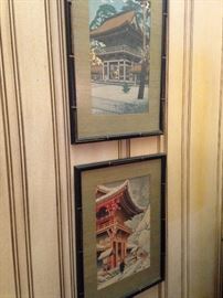 Framed Asian art