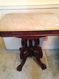 Antique marble top table