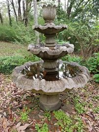 Awesome concrete fountain!