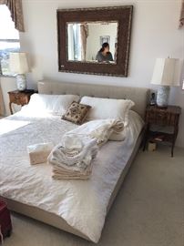 King size Bed - The lamps are not for sale