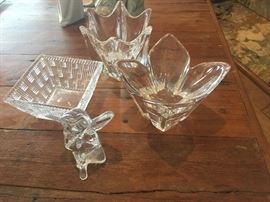 Orrefors, Baccarat, Tiffany