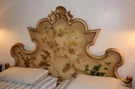 Stenciled Headboard