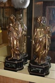 Pair of Bronze Figurines