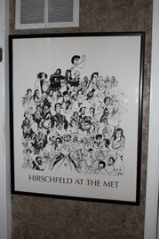 Framed Poster - Hirschfeld  At The Met