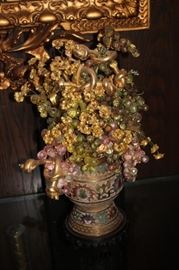 Decorative Vase with Dried Arrangement