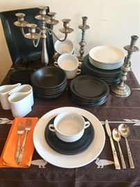 Mix and Match: German Porcelain, Japanese Pottery, Dansk and other pieces