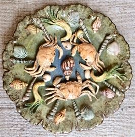 Signed Handmade Faience Plate, France