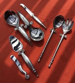 Artisan forged Serving flatware
