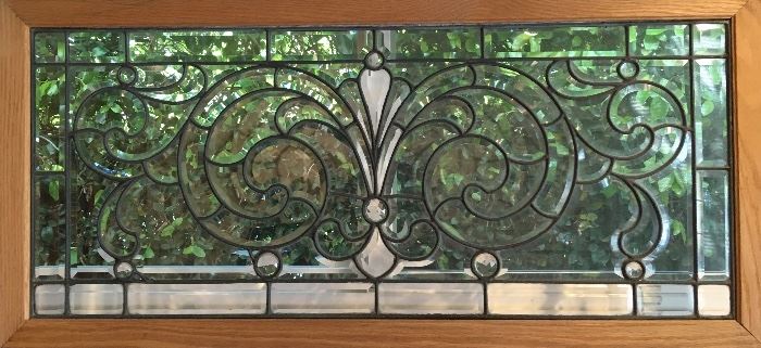 Framed Leaded Glass to Carry Away