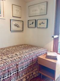 Twin Sized Bed Made by Dux; Inuit Impressions