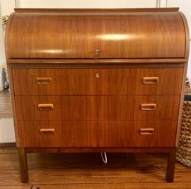 Mid-Century Modern Cylinder Desk