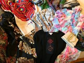 Scarves and Silk Tops