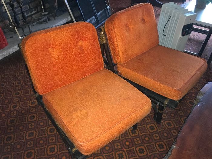 Retro orange chairs