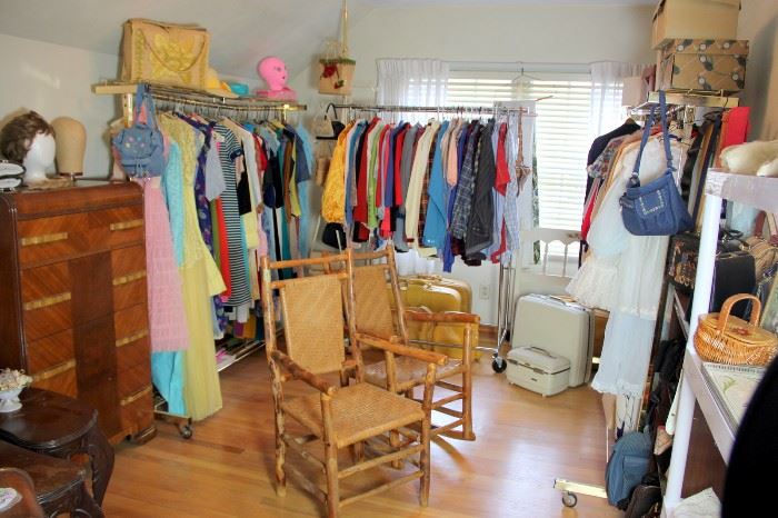 Vintage Clothing, Antique Hickory Chairs