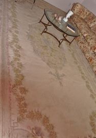 Aubusson rug - Shalimar, India. Approx 10ft wide and 18 feet long.