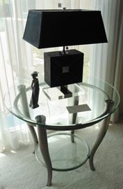 Modern end table and lamp